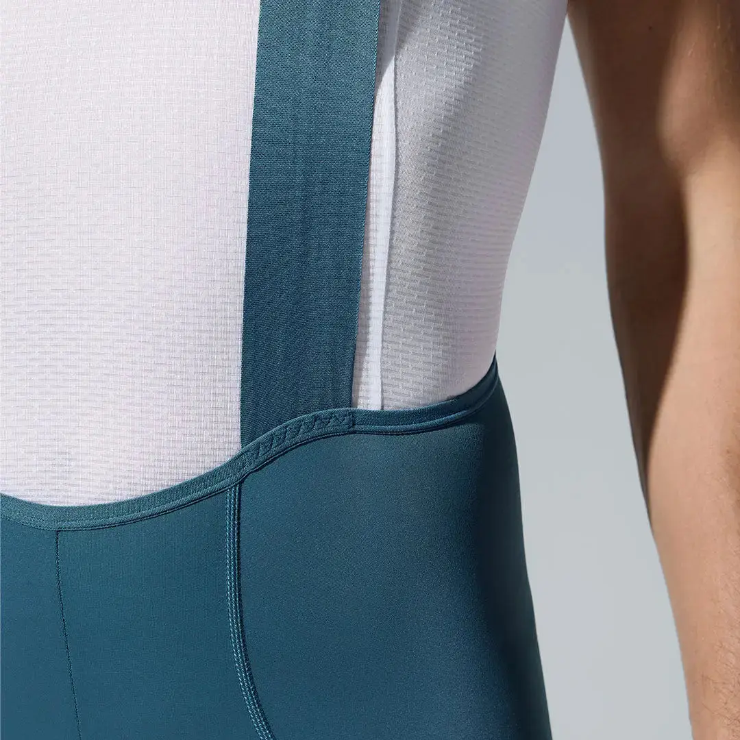 Men's All- Purpose Bib Shorts T100 - Blue Moon - Image 4