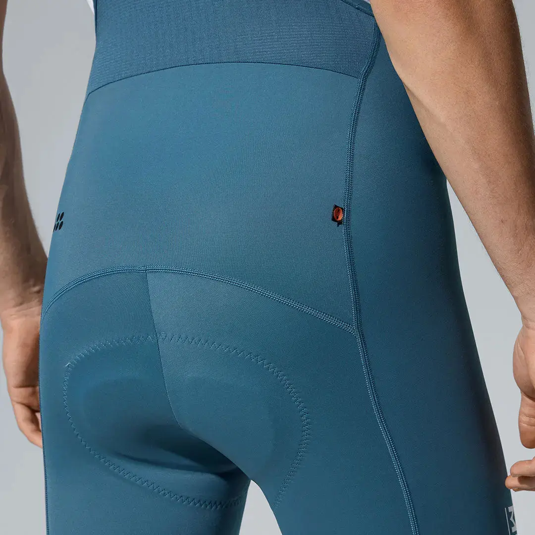 Men's All- Purpose Bib Shorts T100 - Blue Moon - Image 6
