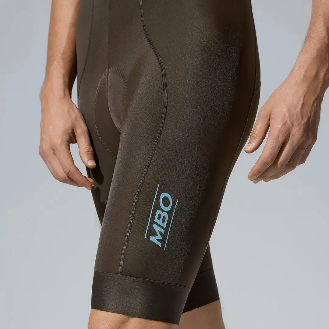 Men's All- Purpose Bib Shorts T100 - Oak Barrel Brown - Image 6