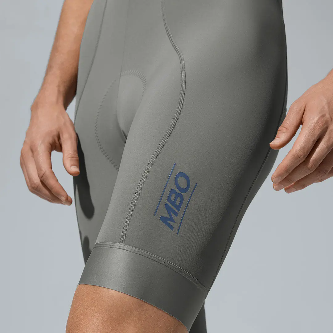 Men's All- Purpose Bib Shorts T100 - Smoky Gray - Image 7