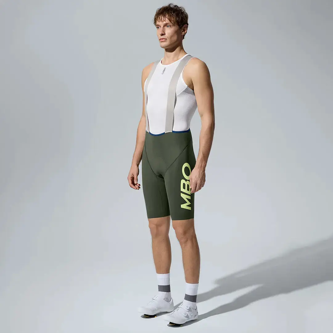 Men's Frontier Pro Bib Shorts T306- Khaki Green - Image 5