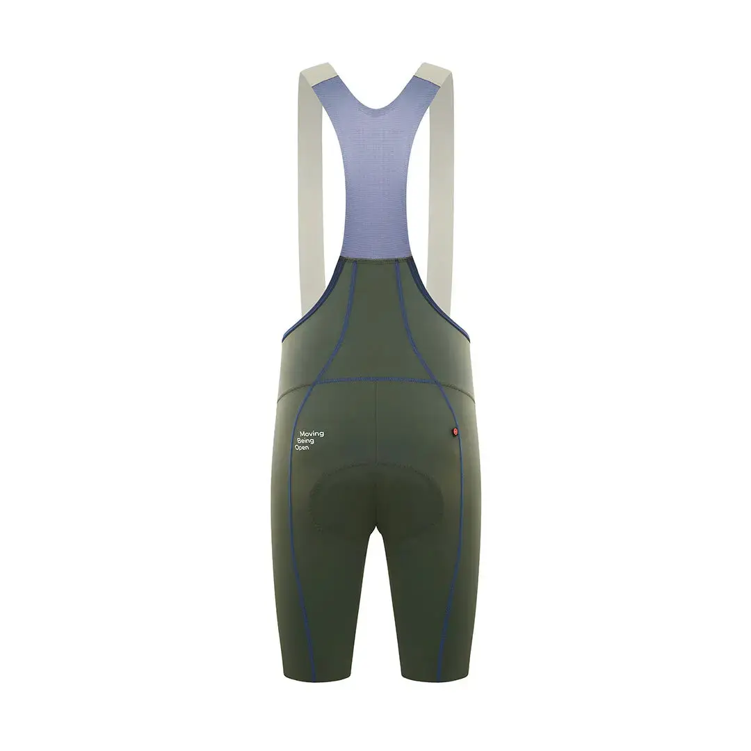 Men's Frontier Pro Bib Shorts T306- Khaki Green - Image 7