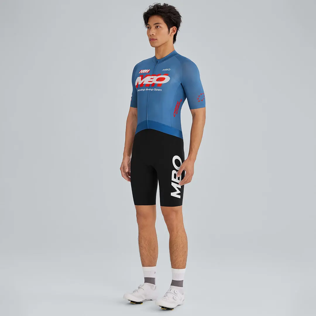 Men's Frontier Pro Cycling Jersey SC301 Aero Signal - Letter Blue - Image 2