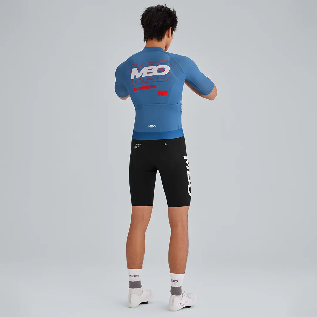 Men's Frontier Pro Cycling Jersey SC301 Aero Signal - Letter Blue - Image 3
