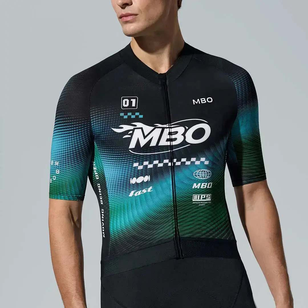 Men's Frontier Pro Cycling Jersey SC301 Aero Signal - Speed Blue - Image 4