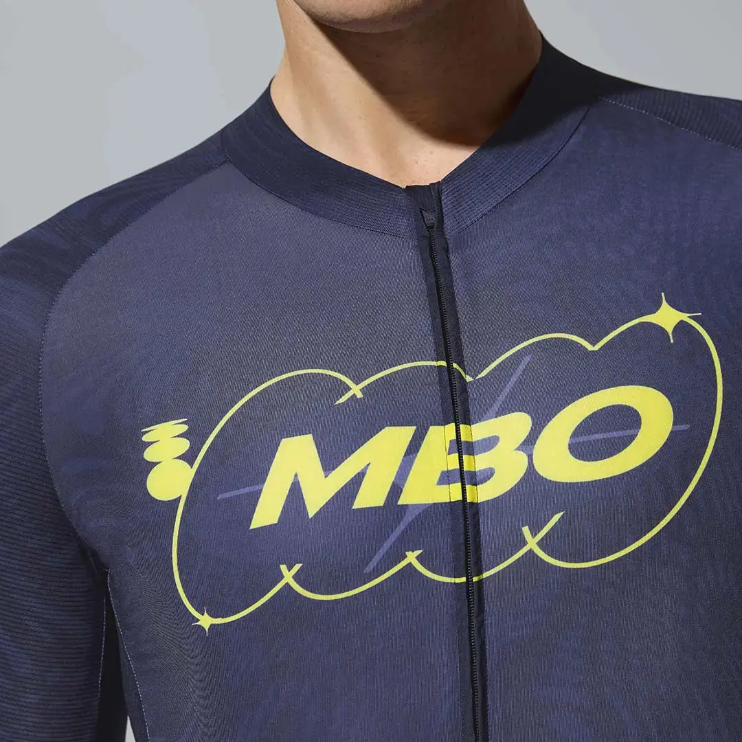 Men's Frontier Pro Cycling Jersey SC301 Neon Axis - Blue Damask - Image 5