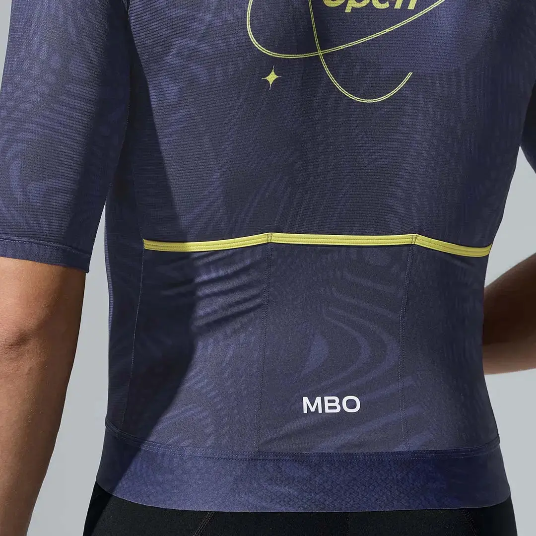 Men's Frontier Pro Cycling Jersey SC301 Neon Axis - Blue Damask - Image 6