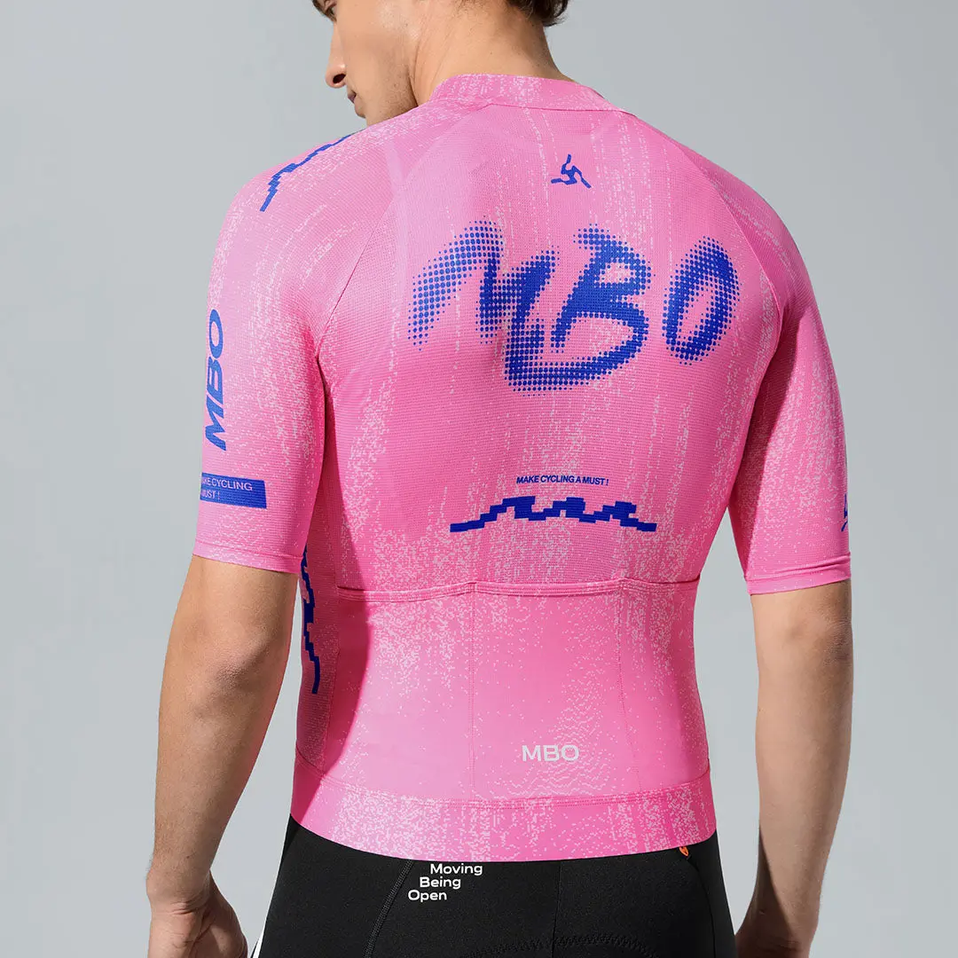 Men's Frontier Pro Cycling Jersey SC301 Neon Axis - Quick sand Pink - Image 5