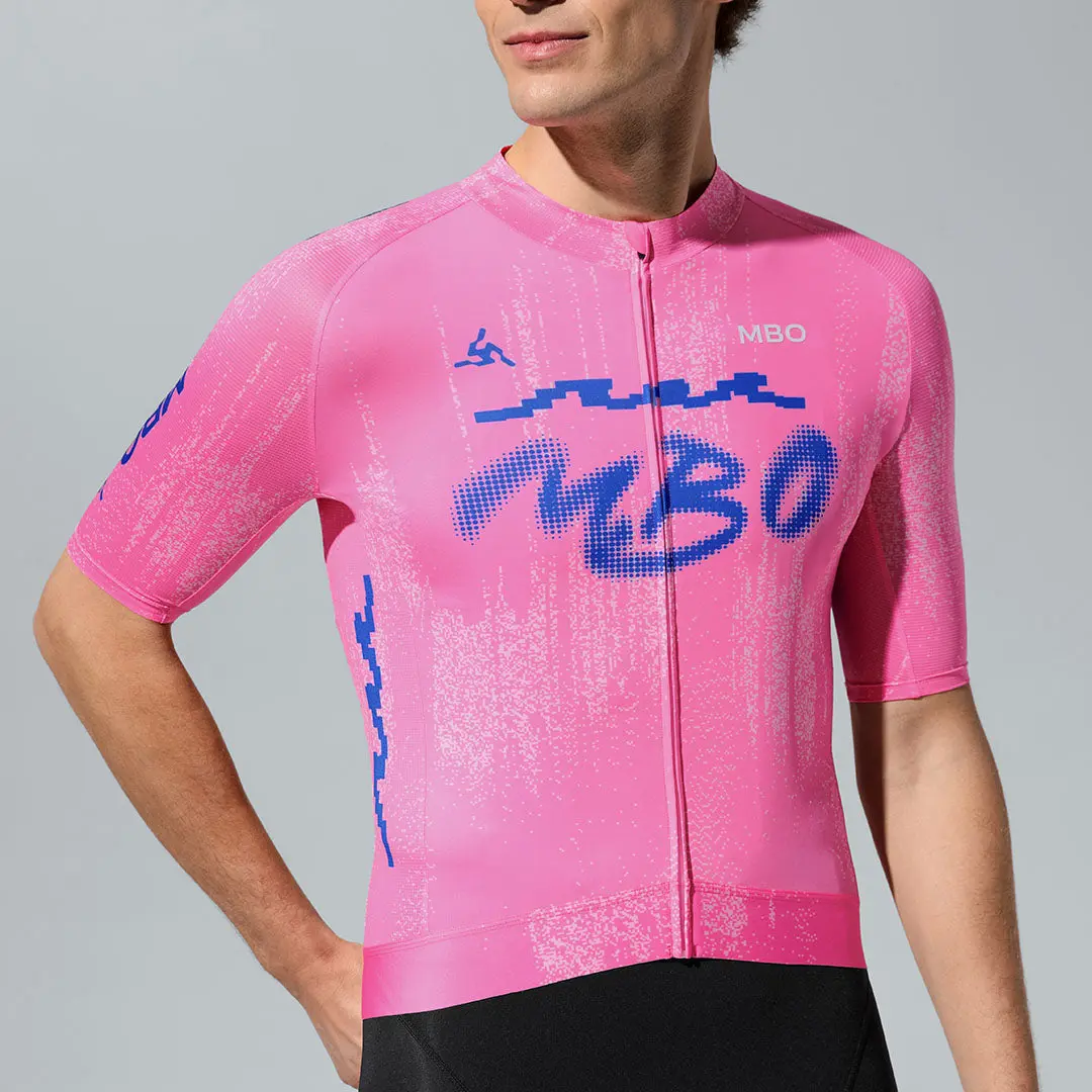Men's Frontier Pro Cycling Jersey SC301 Neon Axis - Quick sand Pink - Image 6