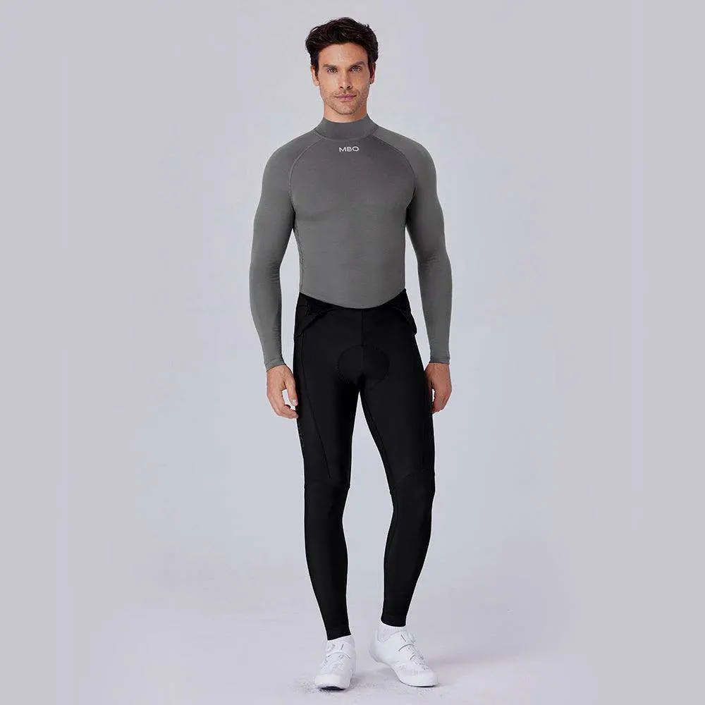 Men's Merino Wool Long Sleeve Base Layer B340-High Collar - Image 4