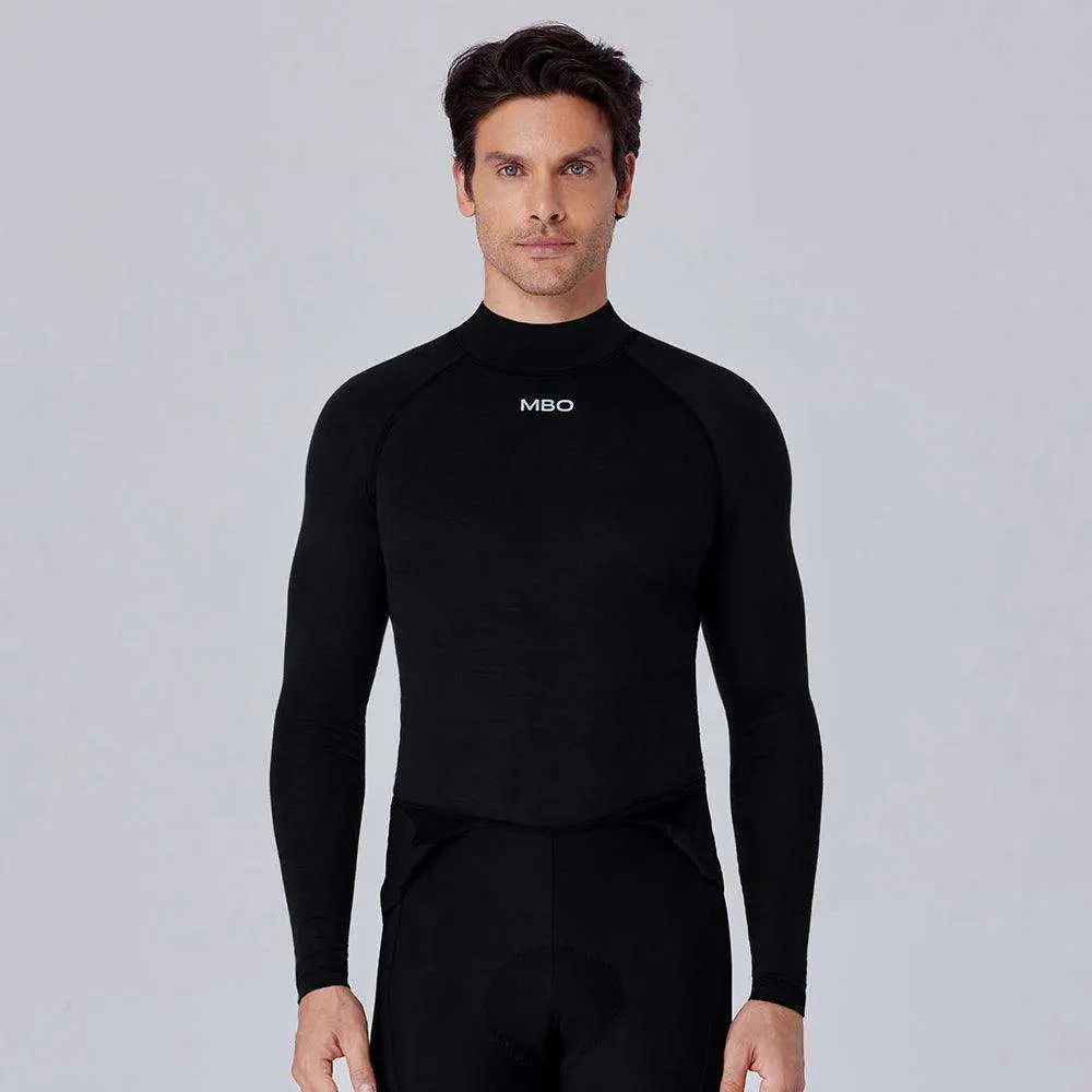 Men's Merino Wool Long Sleeve Base Layer B340-High Collar - Image 7