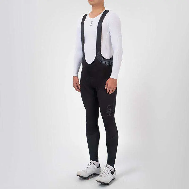 Twilight Men's Windproof Thermal Bib Tights - Black - Image 3