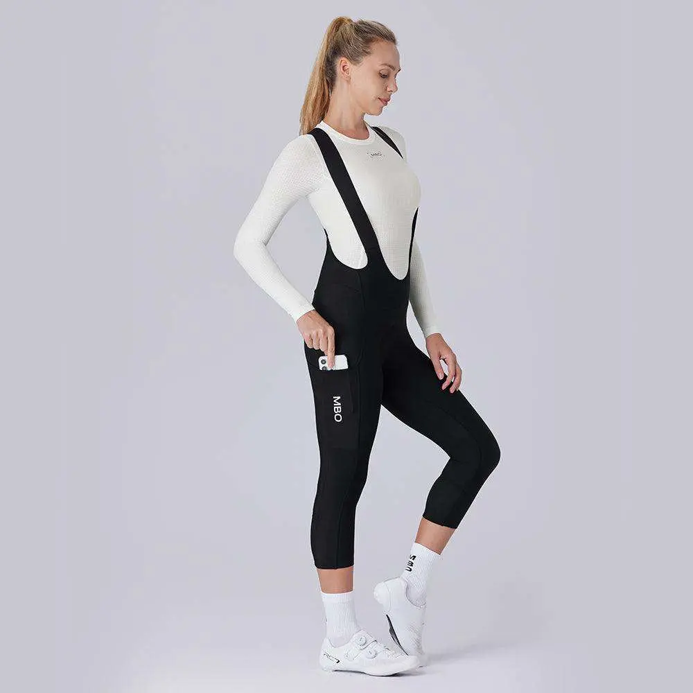Women's 3/4 Thermal cargo bib tights T177C - Image 5