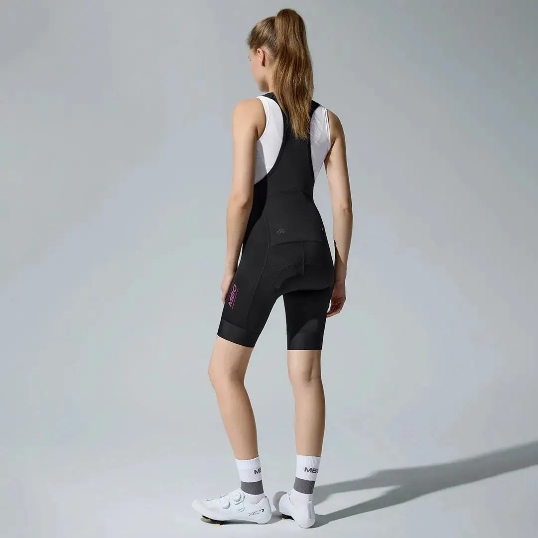 Women's All Purpose Bib Shorts T110 - Black - Image 4