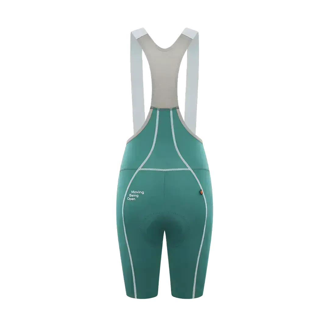 Women's Frontier Pro Bib Shorts T316 - Agate green - Image 6