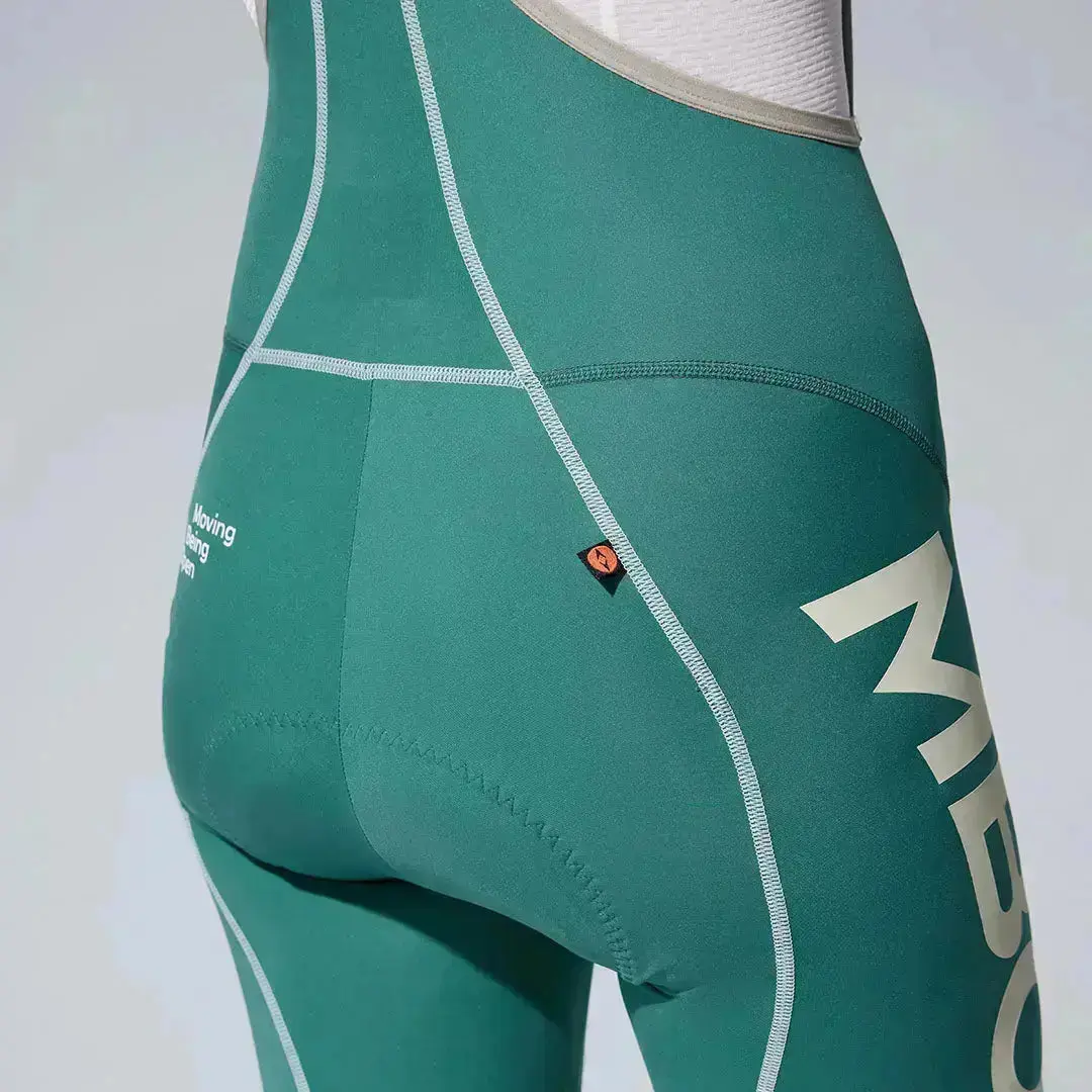 Women's Frontier Pro Bib Shorts T316 - Agate green - Image 7