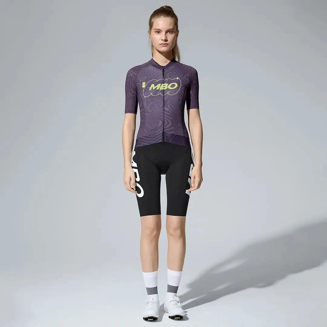 Women's Frontier Pro Cycling Jersey SC311 Neon Axis - Purple Damask - Image 2