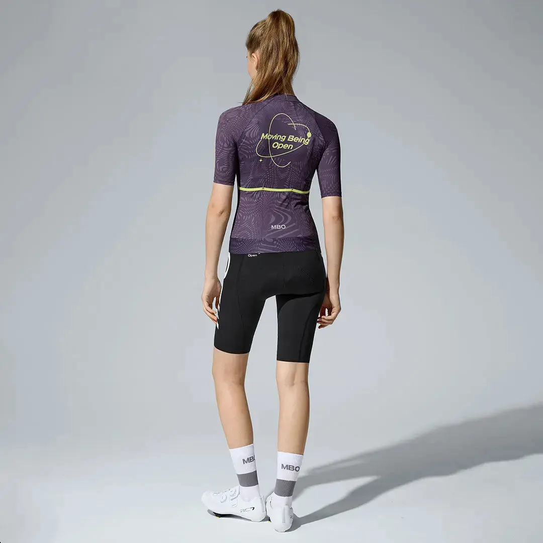 Women's Frontier Pro Cycling Jersey SC311 Neon Axis - Purple Damask - Image 3