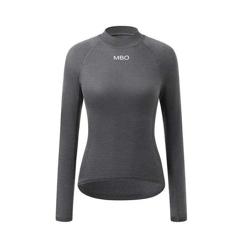 Women's Merino Wool Long Sleeve small turtleneck Base Layer B350 - Image 6