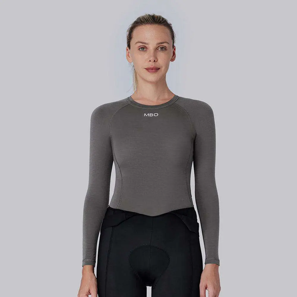 Women's Merino Wool Long Sleeve crew neck Base Layer B350 - Image 6