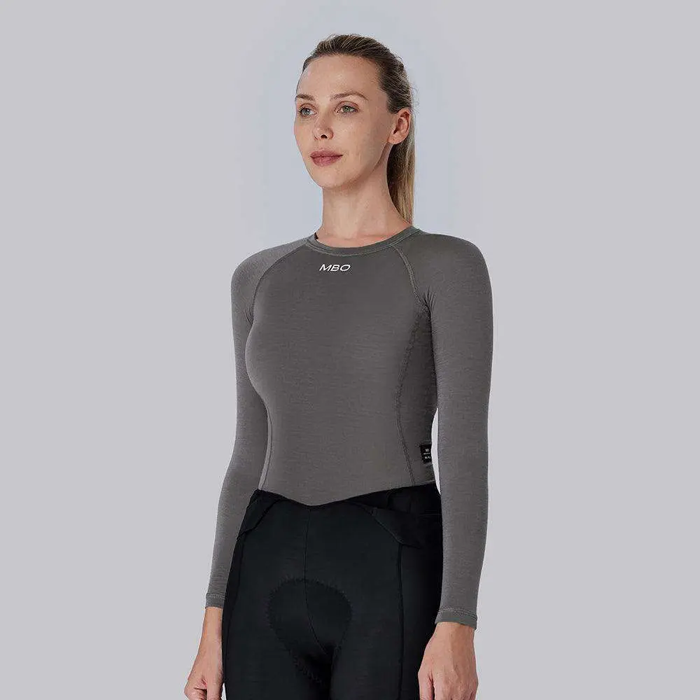 Women's Merino Wool Long Sleeve crew neck Base Layer B350 - Image 7