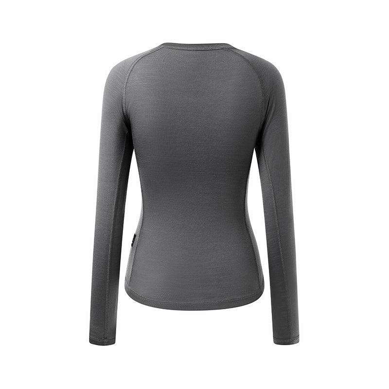 Women's Merino Wool Long Sleeve crew neck Base Layer B350 - Image 8