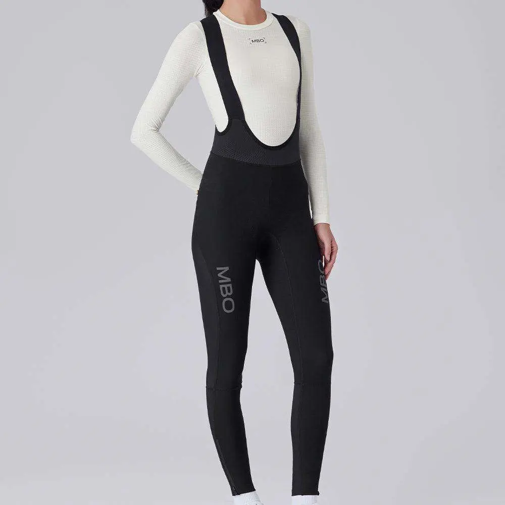 Women's Windproof thermal bib tights T390 - Image 4